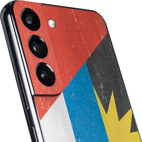 Antigua and Barbuda Flag Distressed Galaxy S22 Plus Skin